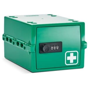 Lockabox Mini™ Opbevaringsboks med Kodelås – Låsbart Medicinskab – Grøn