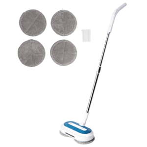 Shine Spinner Mop Deluxe Trådløs Roterende Gulvrengøringsmaskine med LED og Vandtank