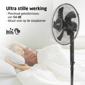 TZS First Austria 5553-4 Standventilator - Statiefventilator – Sort - Billede 3
