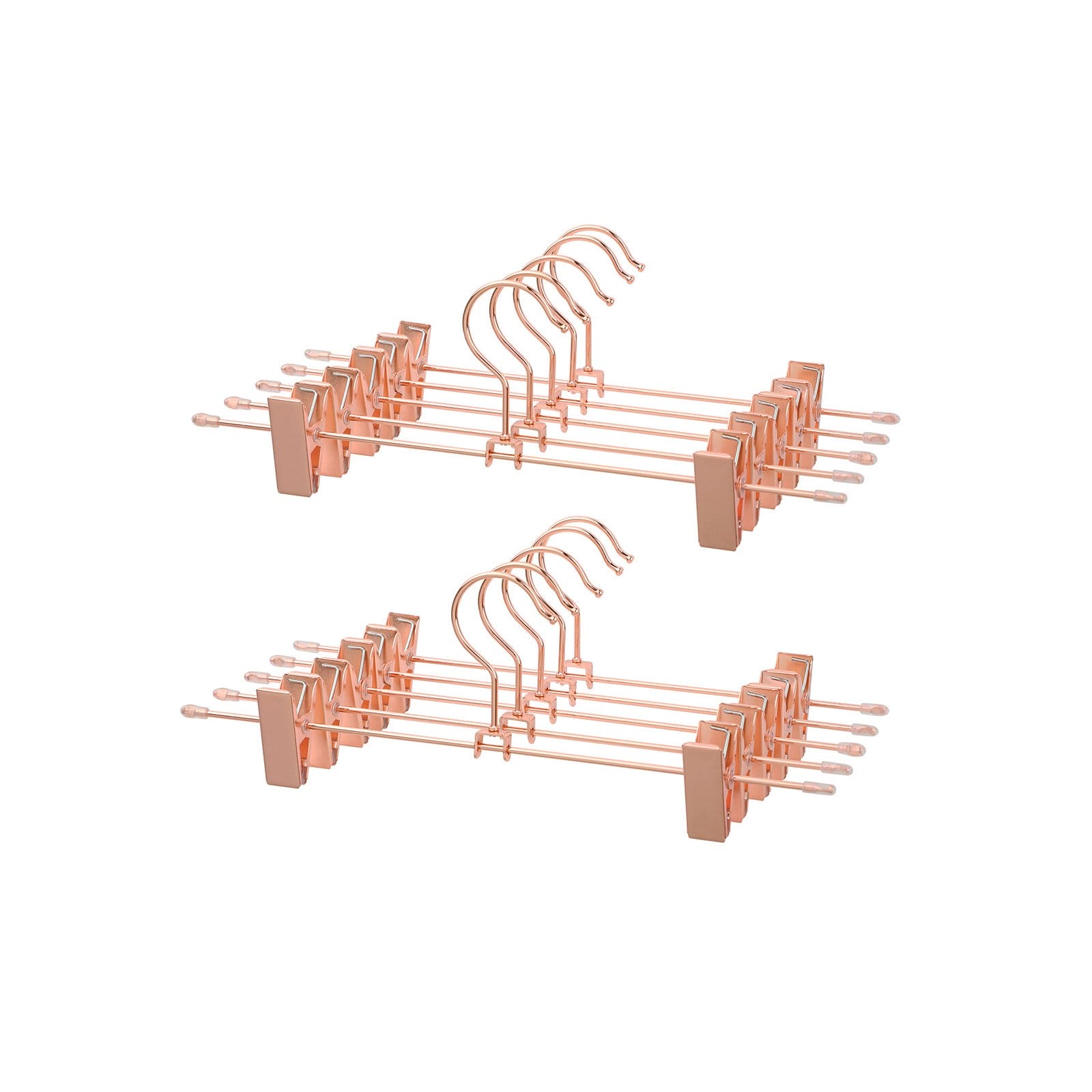 SONGMICS Metal Clothes Hanger 31 cm 2 Non-Slip Clips for Skirts, Trousers, Underwear, Sturdy Hangers, Space Saving Rust-Proof 360° Rotation Pack of 10 CRI46R-10 2 SONGMICS Metal Clothes Hanger 31 cm 2 Non-Slip Clips for Skirts, Trousers, Underwear, Sturdy Hangers, Space Saving Rust-Proof 360° Rotation Pack of 10 CRI46R-10 - Billede 2