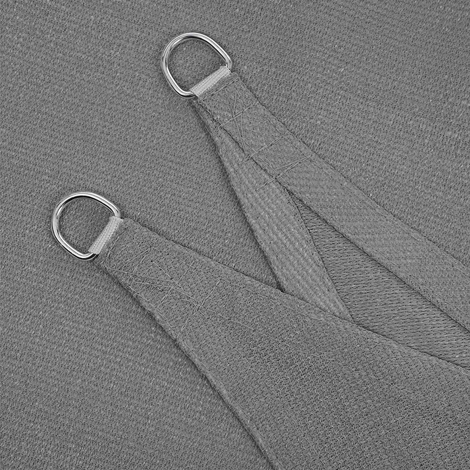SONGMICS Sun Sail 2 x 3 m, Sun Shade Made of Tear-Resistant HDPE Plastic Weatherproof UV Protection Breathable Garden Balcony Patio Camping Rectangular 2 m Ropes Smoke Grey GSS23GY 5 SONGMICS Sun Sail 2 x 3 m, Sun Shade Made of Tear-Resistant HDPE Plastic Weatherproof UV Protection Breathable Garden Balcony Patio Camping Rectangular 2 m Ropes Smoke Grey GSS23GY - Billede 5