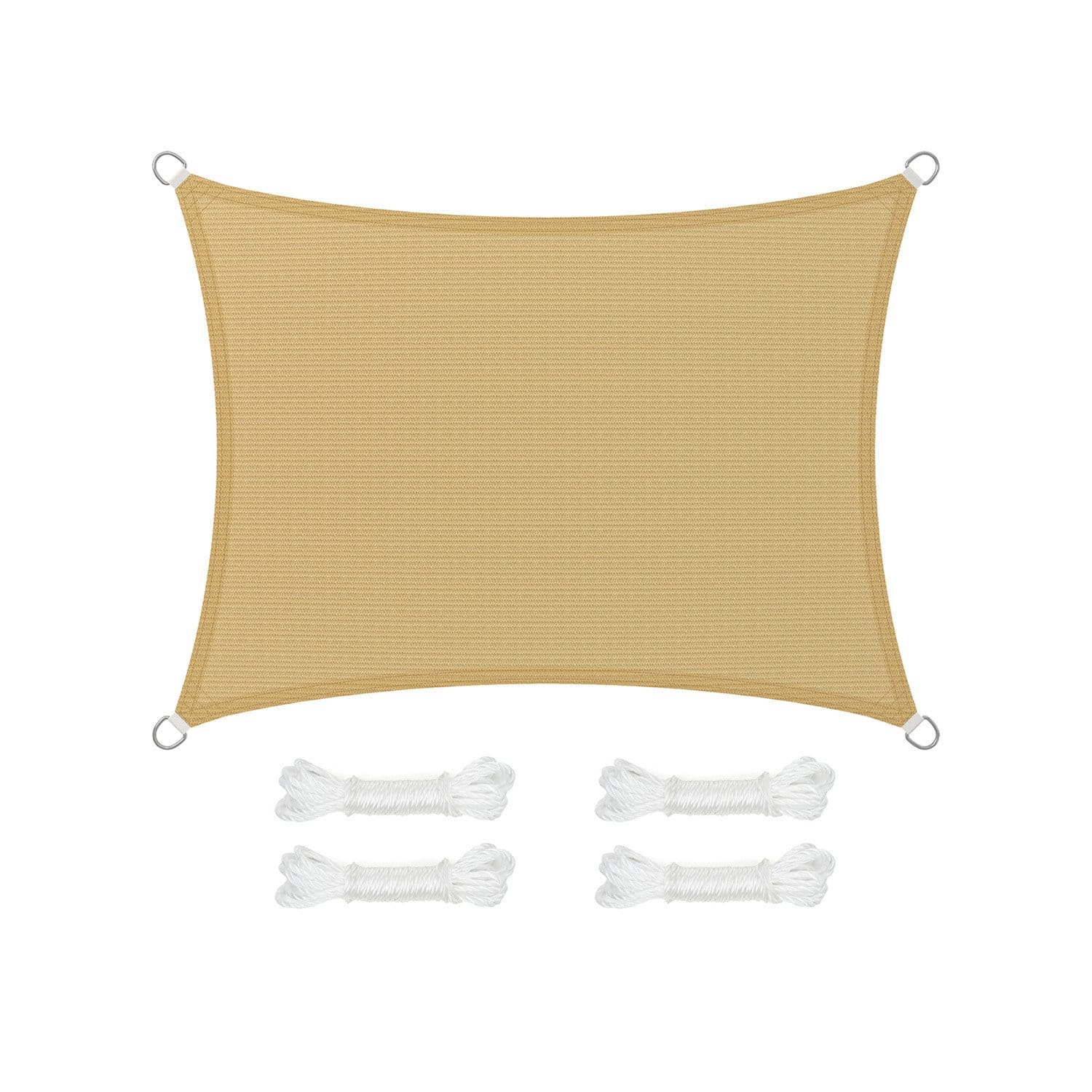 SONGMICS 3 x 4 m HDPE Sun Shade Sail Awning Sun Protection UV Breathable Garden Balcony Patio Breathable Water Permeable Sand Yellow GSS34EYV1 1 SONGMICS 3 x 4 m HDPE Sun Shade Sail Awning Sun Protection UV Breathable Garden Balcony Patio Breathable Water Permeable Sand Yellow GSS34EYV1