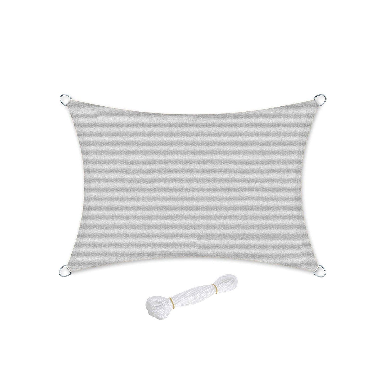 SONGMICS 3 x 4 m Sun Shade Sail Sun Protection Made of Tear-Resistant HDPE Plastic Weatherproof UV Protection Blocks 85% Sun Rays Garden Balcony Patio Campsite Concave Light Grey GSS34QY 1 SONGMICS 3 x 4 m Sun Shade Sail Sun Protection Made of Tear-Resistant HDPE Plastic Weatherproof UV Protection Blocks 85% Sun Rays Garden Balcony Patio Campsite Concave Light Grey GSS34QY