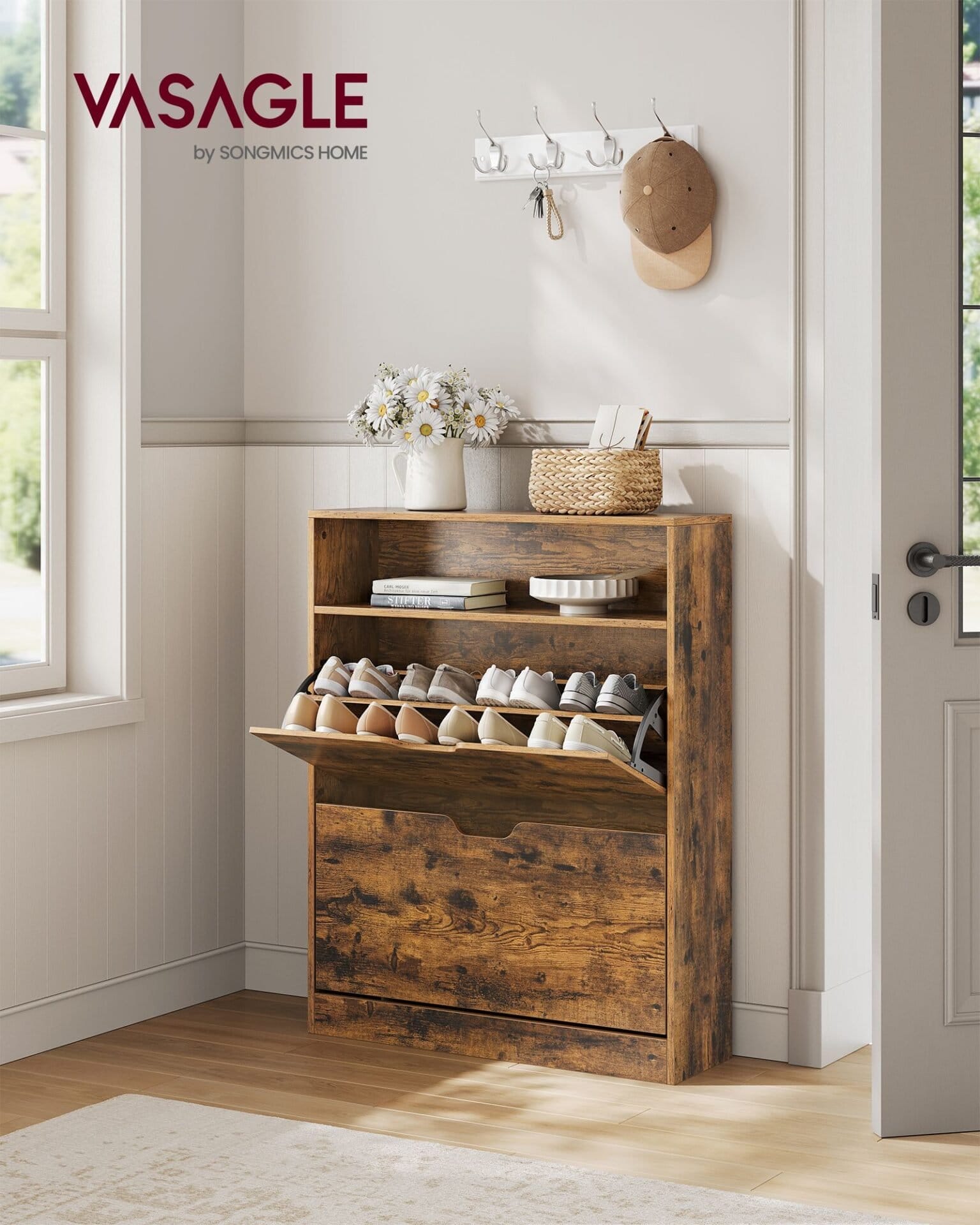 Wooden Shoe Cabinet 2 Wooden Shoe Cabinet - Billede 2