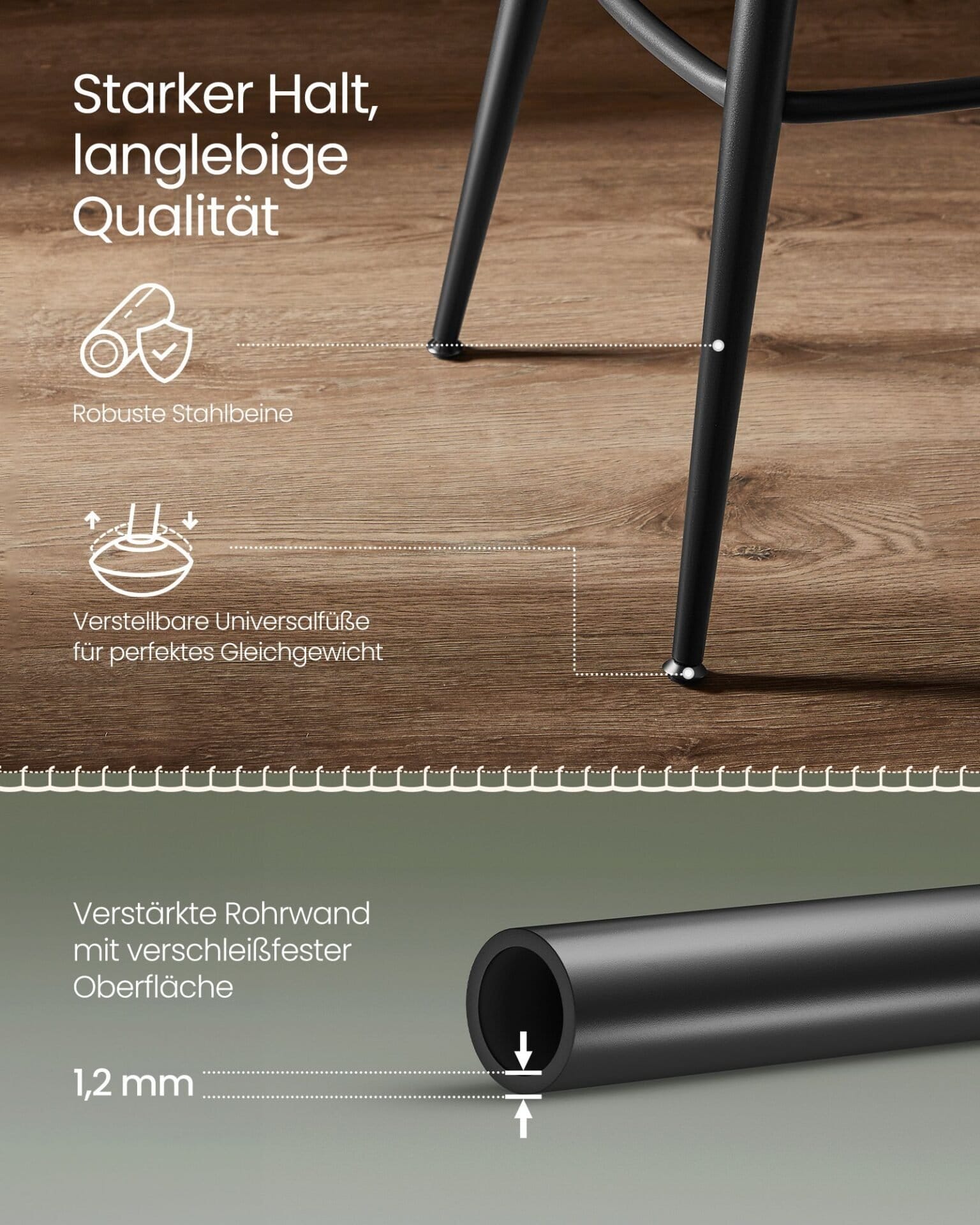 VASAGLE EKHO Collection - Bar Stools Set of 2 Swivel Bar Stools with Backrest Faux Leather with Stitching Mid-Century Modern Style 65cm High Kitchen Home Bar Forest Green LBC089C01 6 VASAGLE EKHO Collection - Bar Stools Set of 2 Swivel Bar Stools with Backrest Faux Leather with Stitching Mid-Century Modern Style 65cm High Kitchen Home Bar Forest Green LBC089C01 - Billede 6