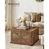 VASAGLE Table Basse Campagne avec Rangement, Table Basse Carrée pour Le Salon, Table Centrale avec Couvercles Indépendants, Marron Miel LCT232K01 2 VASAGLE Table Basse Campagne avec Rangement, Table Basse Carrée pour Le Salon, Table Centrale avec Couvercles Indépendants, Marron Miel LCT232K01 - Billede 2