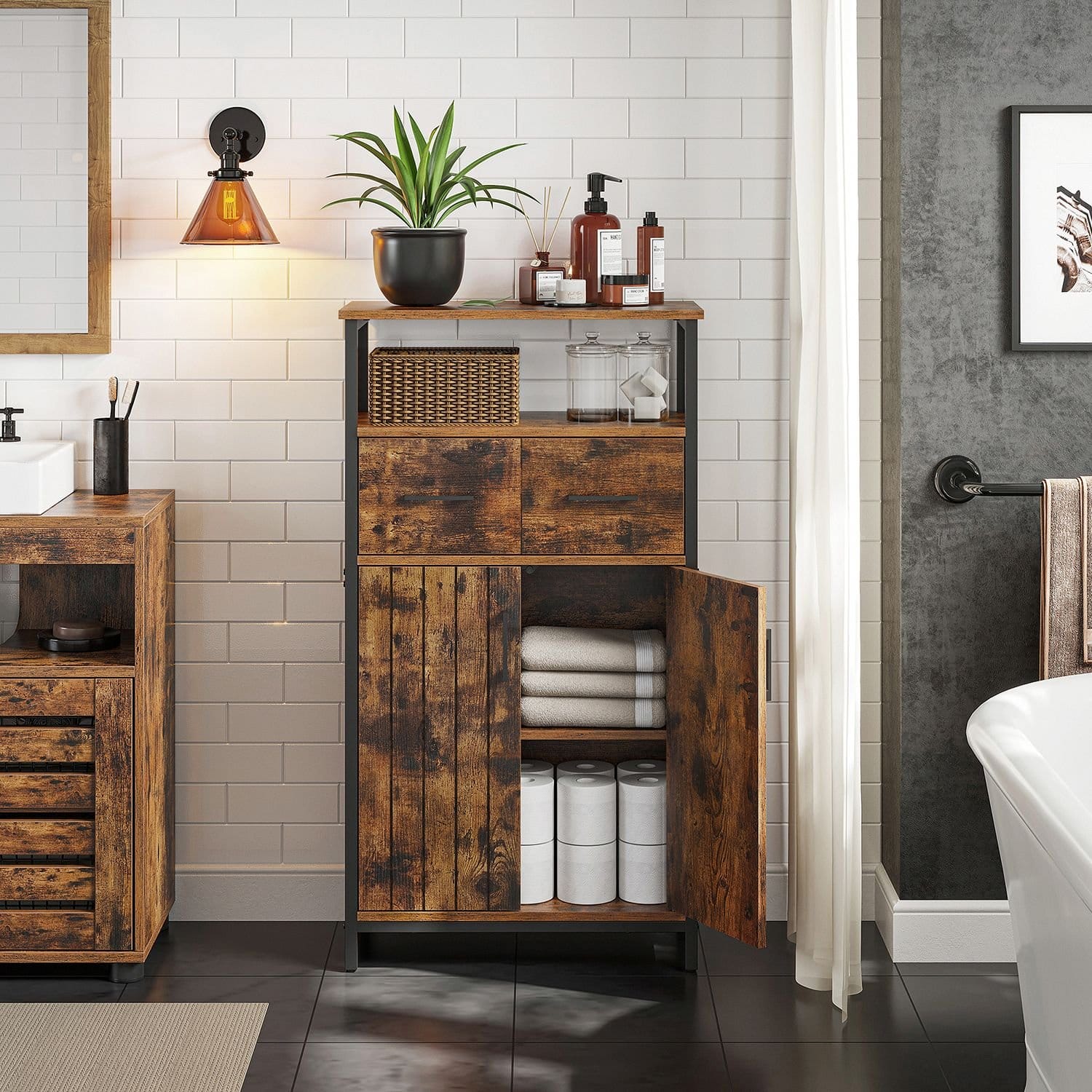 SONGMICS Set of 6 Storage Boxes, Non-Woven Fabric Foldable Storage Cubes and Toy Clothes Organiser Bins, 2 Grey+ Black+ Beige RFB06GHM,30 x 30 x 30 cm 3 SONGMICS Set of 6 Storage Boxes, Non-Woven Fabric Foldable Storage Cubes and Toy Clothes Organiser Bins, 2 Grey+ Black+ Beige RFB06GHM,30 x 30 x 30 cm - Billede 3