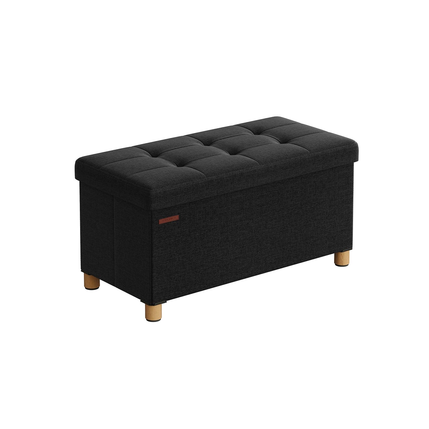 SONGMICS Folding Ottoman, Velvet Chest, Container with Lid, Footstool, 31 x 41 x 31 cm, Load Capacity 130 kg, for Hallway, Living Room, Bedroom, Cream White LSF200W01 1 SONGMICS Folding Ottoman, Velvet Chest, Container with Lid, Footstool, 31 x 41 x 31 cm, Load Capacity 130 kg, for Hallway, Living Room, Bedroom, Cream White LSF200W01