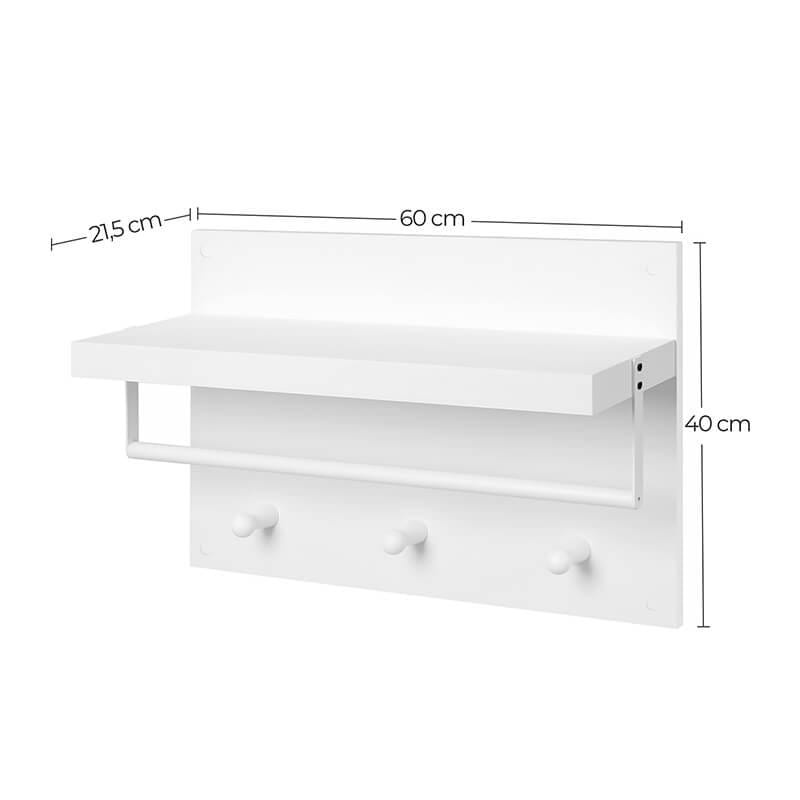 VASAGLE Wall Cabinet, Hanging Bathroom Storage Cabinet, Medicine Cupboard with Adjustable Shelf, Double Shutter Doors and Open Shelf, 60 x 20 x 70 cm, Rustic Brown BBK121X01 6 VASAGLE Wall Cabinet, Hanging Bathroom Storage Cabinet, Medicine Cupboard with Adjustable Shelf, Double Shutter Doors and Open Shelf, 60 x 20 x 70 cm, Rustic Brown BBK121X01 - Billede 6