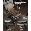 Gaming Chair Ergonomisk Computerstol med Fodstøtte, Kontordrejestol, Ink Black 4 Gaming Chair Ergonomisk Computerstol med Fodstøtte, Kontordrejestol, Ink Black - Billede 4