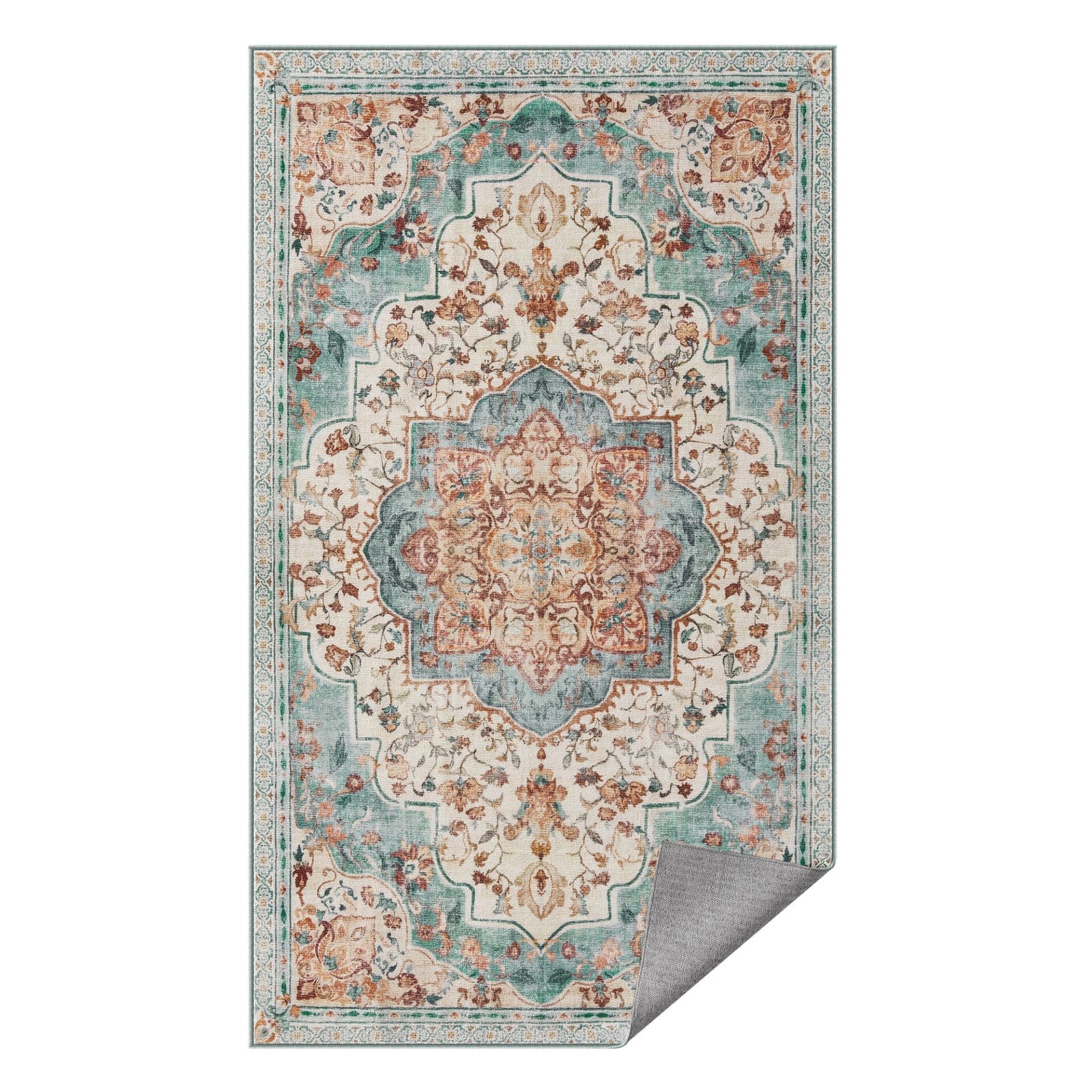 Tæppe, 120 x 170 cm tæppe til soveværelse, stuetæppe, skridsikkert tæppe, Cappuccino Beige 2 Tæppe, 120 x 170 cm tæppe til soveværelse, stuetæppe, skridsikkert tæppe, Cappuccino Beige - Billede 2