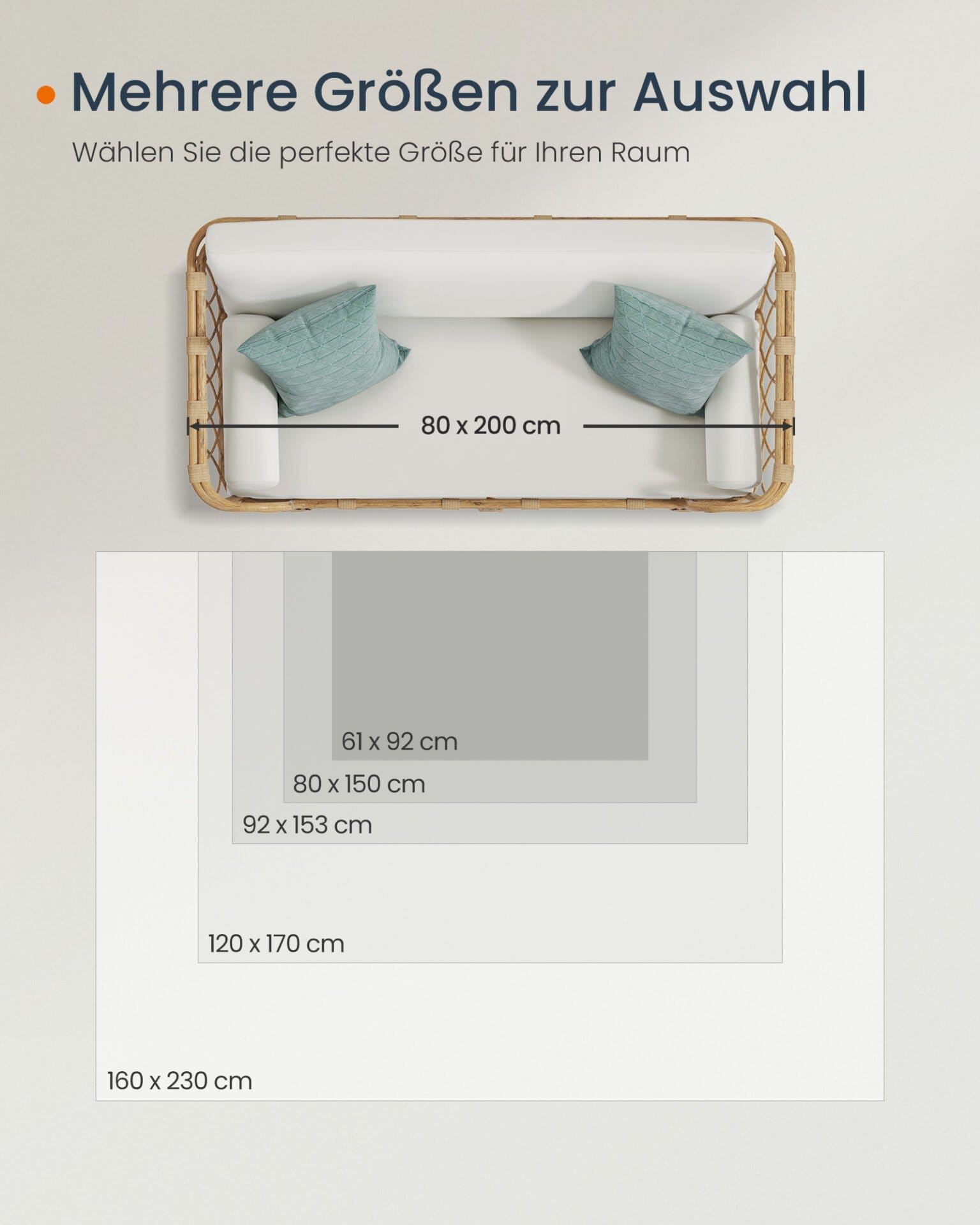Tæppe, 120 x 170 cm tæppe til soveværelse, stuetæppe, skridsikkert tæppe, Cappuccino Beige 7 Tæppe, 120 x 170 cm tæppe til soveværelse, stuetæppe, skridsikkert tæppe, Cappuccino Beige - Billede 7