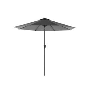 SONGMICS 290 cm Garden Parasol Umbrella, UPF 50+, Sun Shade, 30° Tilt in 2 Directions, Crank Handle for Opening and Closing, for Outdoor Gardens Pool Balcony Patio, Base Not Included, Grey GPU30GYV1
